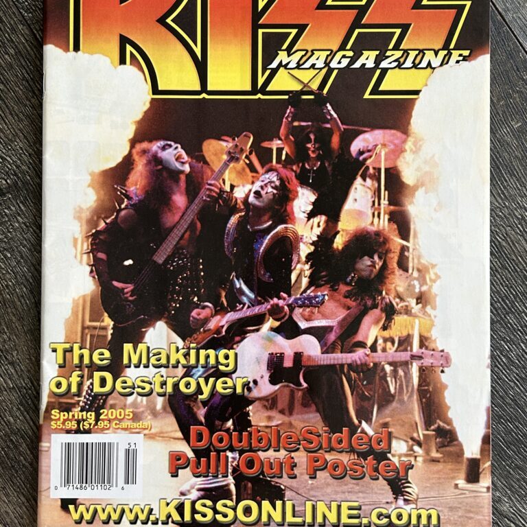 KISS Magazine #3 Official Authorized Quarterly Poster Vintage Kiss Memorabilia