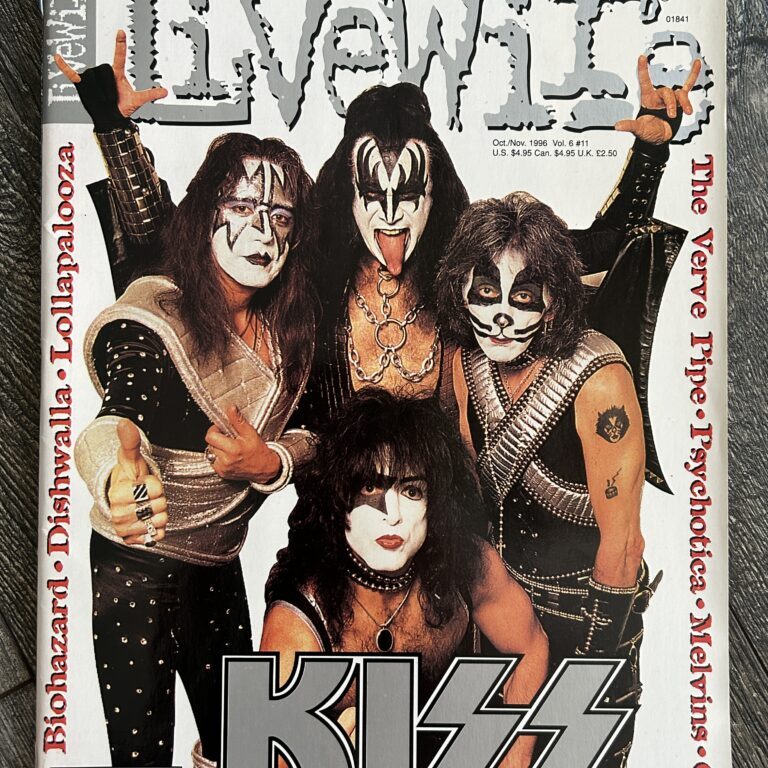 KISS Magazine Live Wire Oct Nov 1996 Alive Reunion Tour Vintage Kiss Memorabilia
