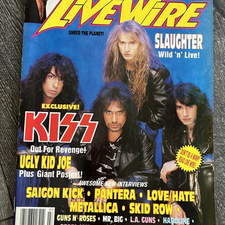 KISS Magazine Live Wire July 1992 Vintage Kiss Memorabilia Revenge Bruce Kulick