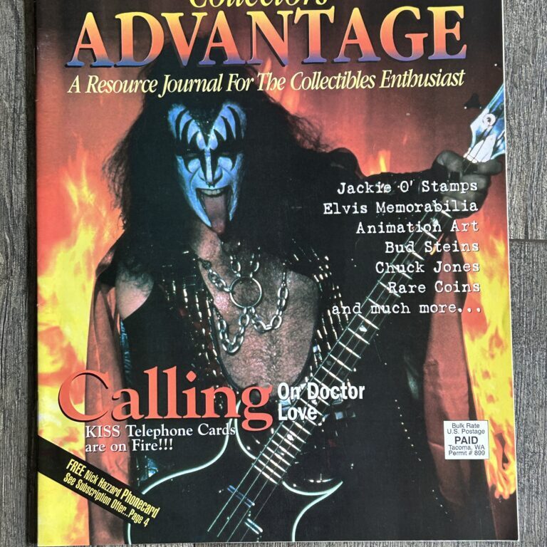 KISS Magazine Collectors Advantage 1996 Vintage Kiss Phone Cards Memorabilia