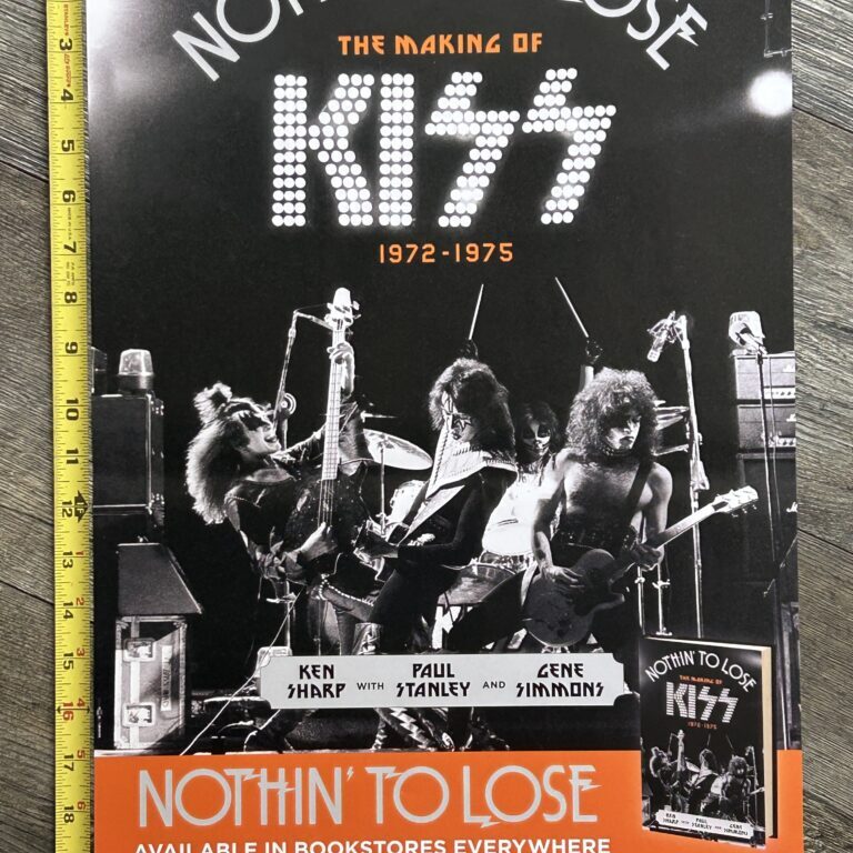KISS Poster Nothin' To Lose Book Promo Poster 2013 Vintage Kiss Aucoin Era