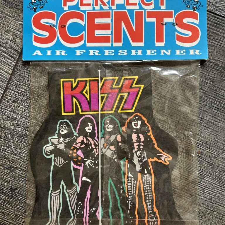 KISS Car Air Freshener LOVE GUN Sealed China Rain 1994 Vintage Kiss Memorabilia
