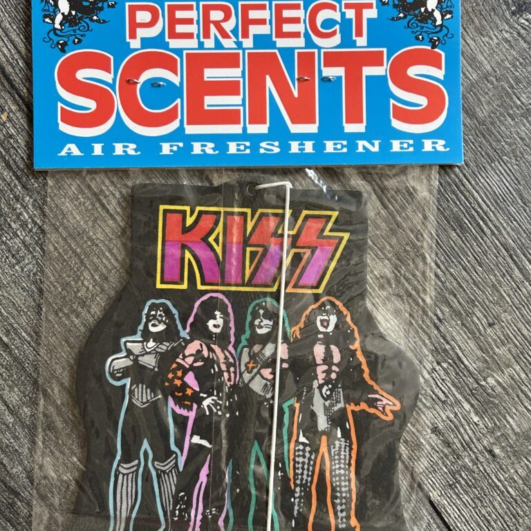 KISS Car Air Freshener LOVE GUN Sealed Vanilla 1994 Vintage Kiss Memorabilia A