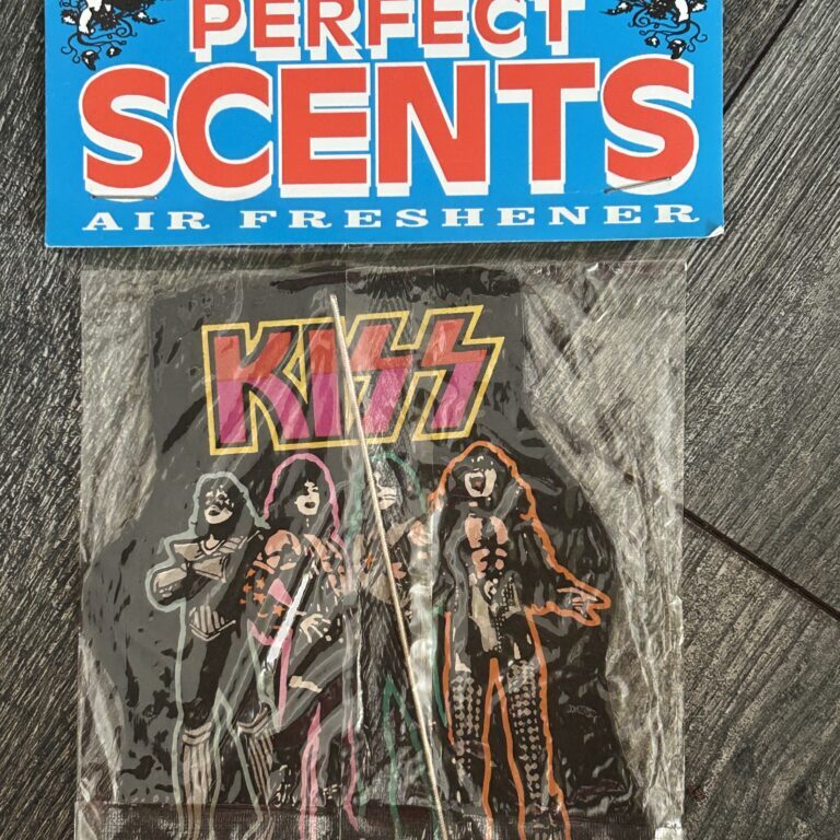 KISS Car Air Freshener LOVE GUN Sealed Vanilla 1994 Vintage Kiss Memorabilia B