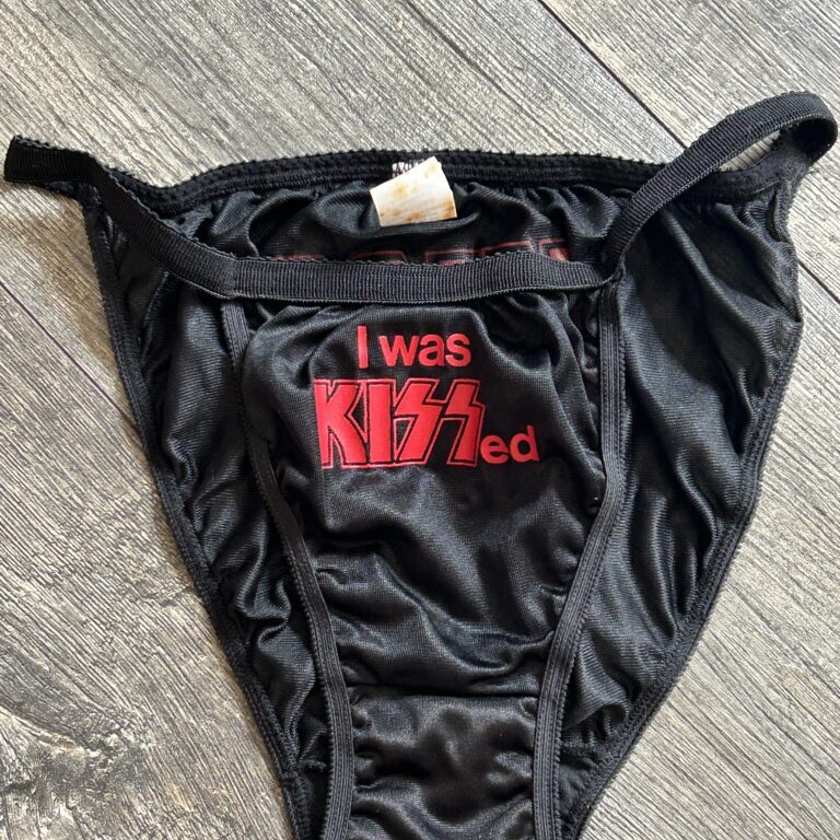 KISS Underwear Panties I was KISSED Kiss This UNWORN 1992 Vintage Memorabilia