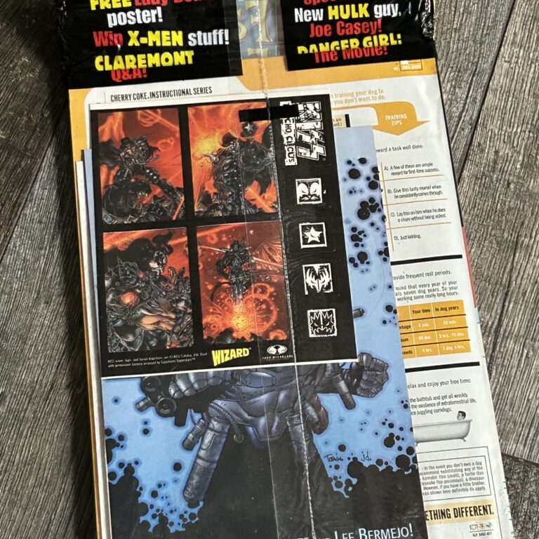 KISS Comic Magazine Wizard Psycho Circus Stickers 1998 #3 SEALED Vintage Kiss