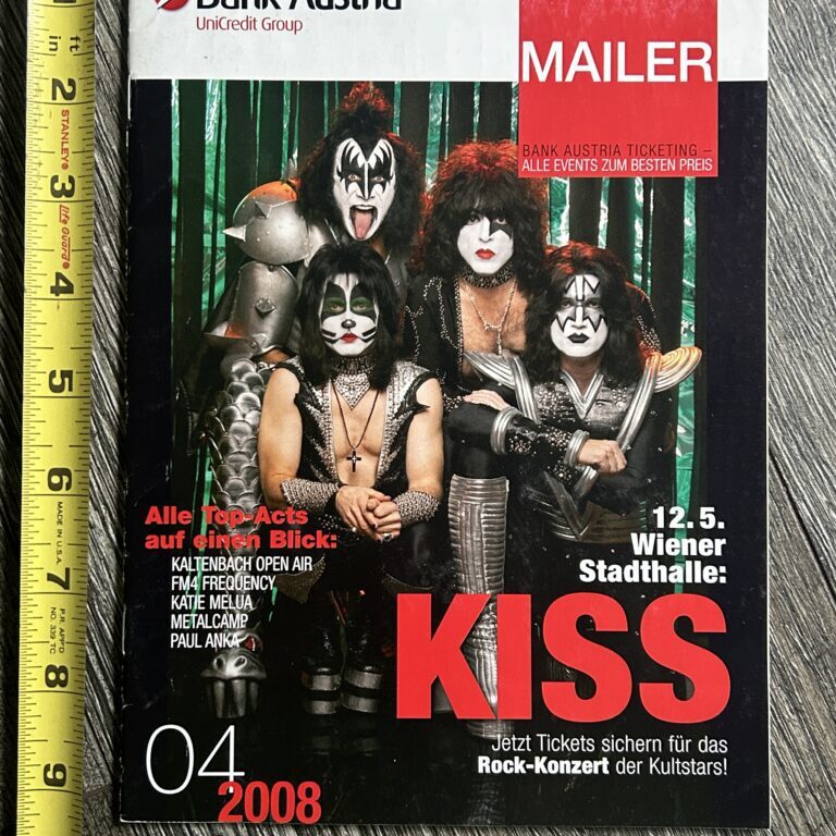 KISS Magazine Bank Austria Mailer 2008 Alive 35 Concert Tour Vintage Kiss