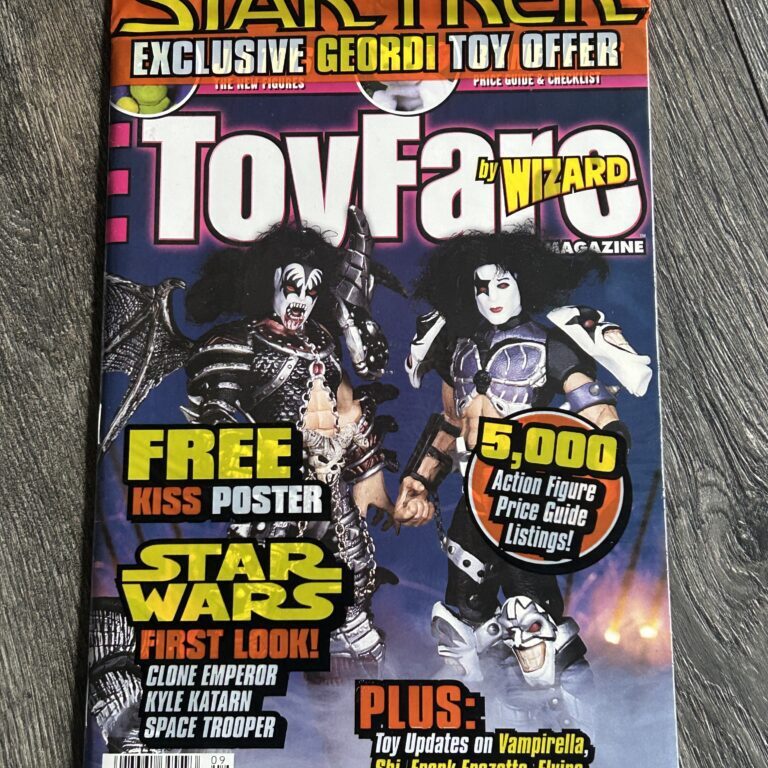 KISS Magazine Toyfare 1998 McFarlane Psycho Circus Figure Poster Vintage Kiss