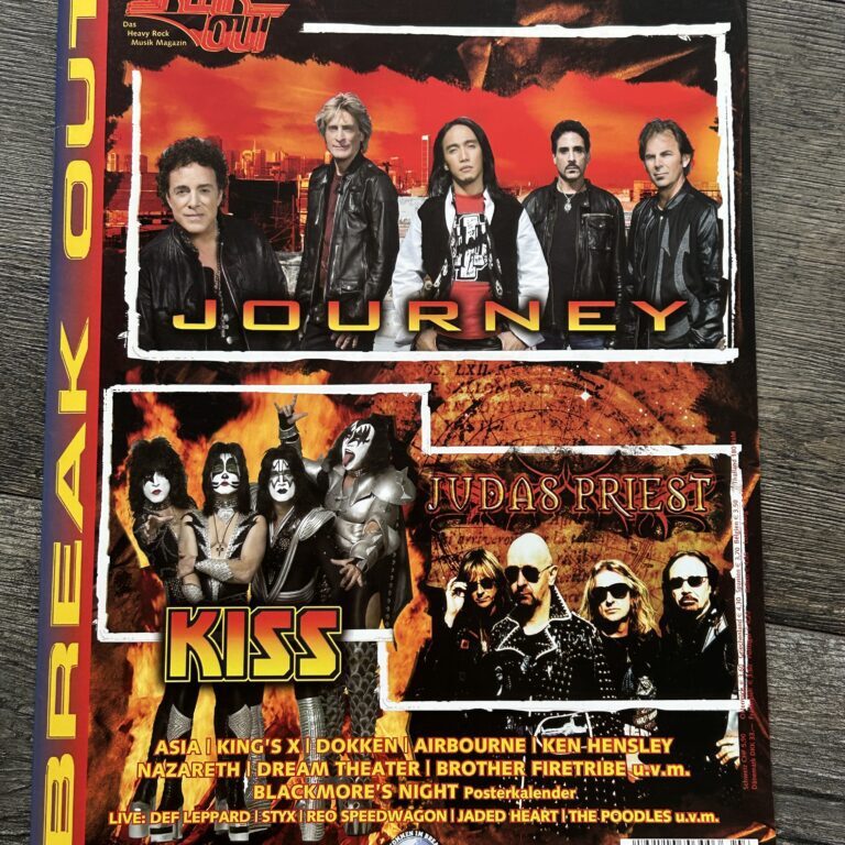 KISS Magazine Break Out 2008 Vintage Kiss Memorabilia Journey Judas Priest
