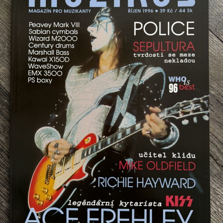 KISS Magazine Muzikus 1996 ACE FREHLEY Reunion Czech Vintage Kiss Memorabilia
