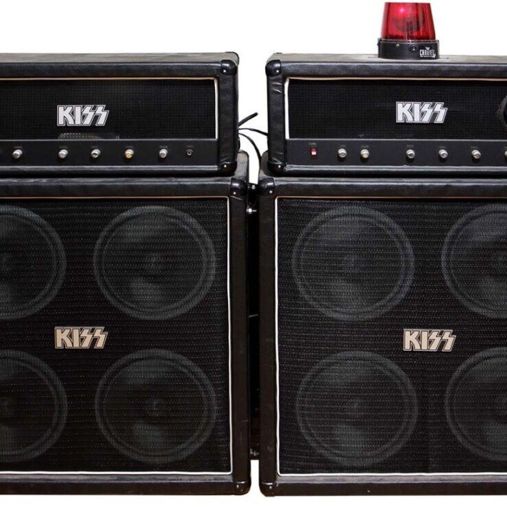 KISS Coffeehouse Myrtle Beach, North Carolina Custom Store Display Décor Prop Guitar Amp & Speaker Cabinet Set - 1