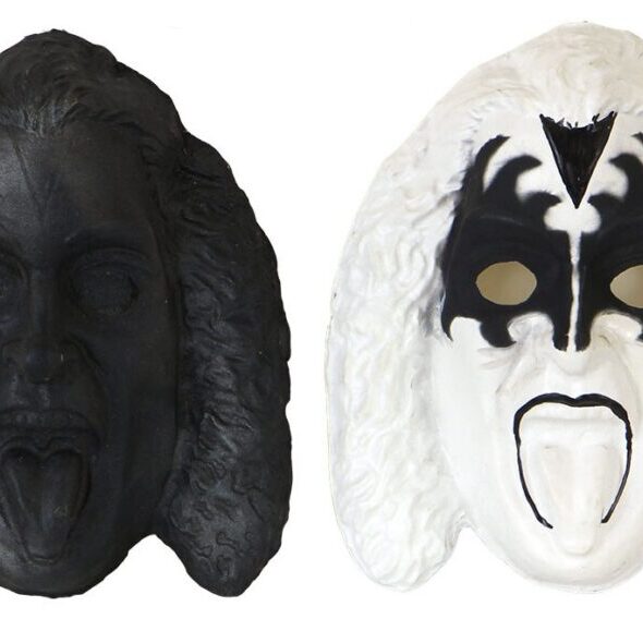 KISS Gene Simmons 1978 Halloween Collegeville Costume Aucoin Plaster Mask Mold and Production Prototype Mask Set 1 OF A KIND