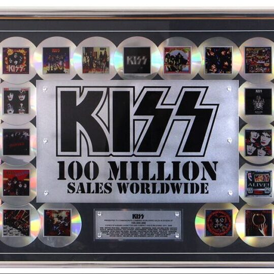 KISS Lifetime Achievement Entire Catalog Oversize 4FT 100 Million Worldwide Sales Award - 1