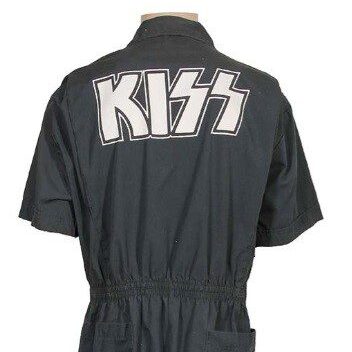 KISS Vintage Alive 2 Concert Tour 1977 1978 Production Road Crew Jumpsuit Owned by Hank Schmel Aucoin Era - back - Copy